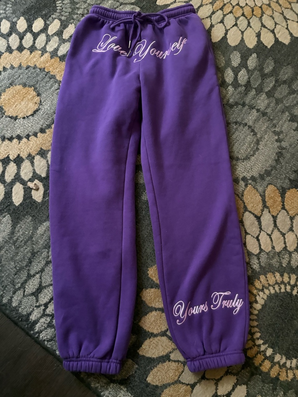 Yours Truly X Phora love yourself collection jogger sweats size small unisex